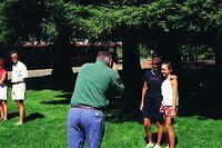 Dennis photographing Denise, Ashley