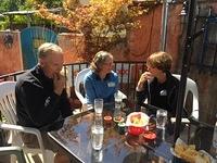 IBurks Terry, Debbie Paille and Leslie Medina Larsen at El Charro. Contributed by Ann Lyman.